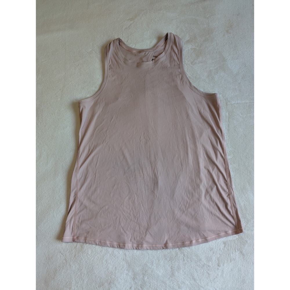 Lululemon Workout Tank Top Open Back Sleeveless Athletic Beige - Picture 4 of 9